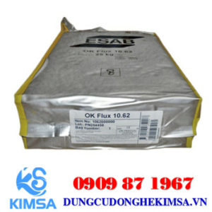 thuoc han dong sat esab ok flux 10.62 gia re