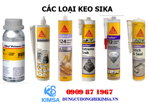 cac loai keo sika